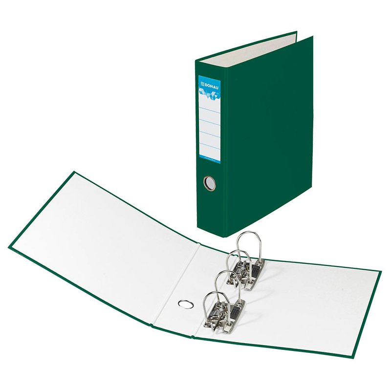 DONAU Doppelordner grün Karton 7,5 cm, 1 St.