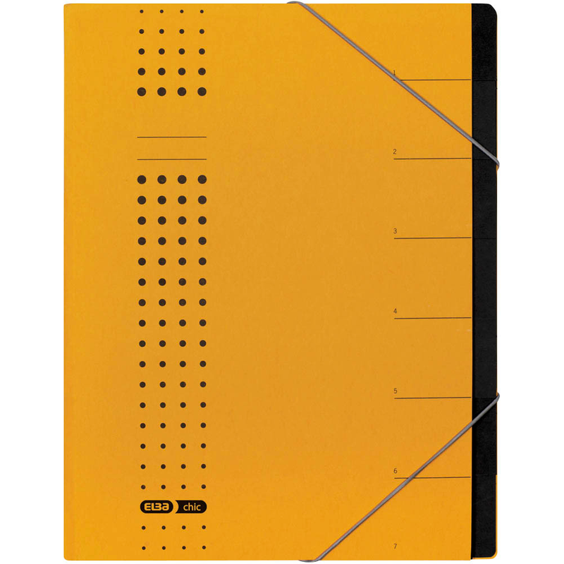 ELBA Ordnungsmappen chic 7 Fächer gelb, 5 St.