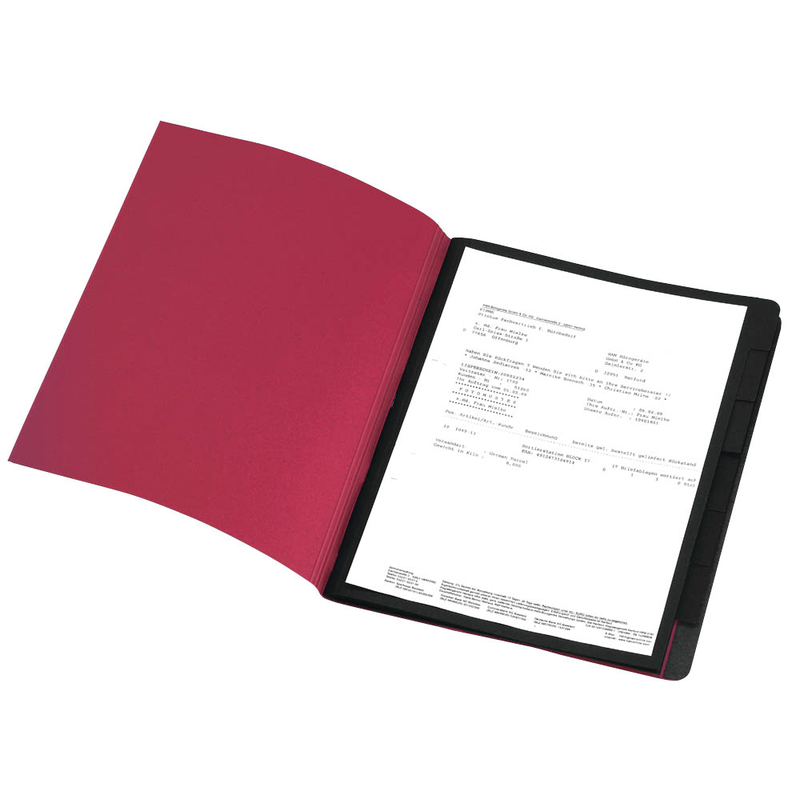 ELBA Ordnungsmappen chic 12 Fächer rot, 5 St.