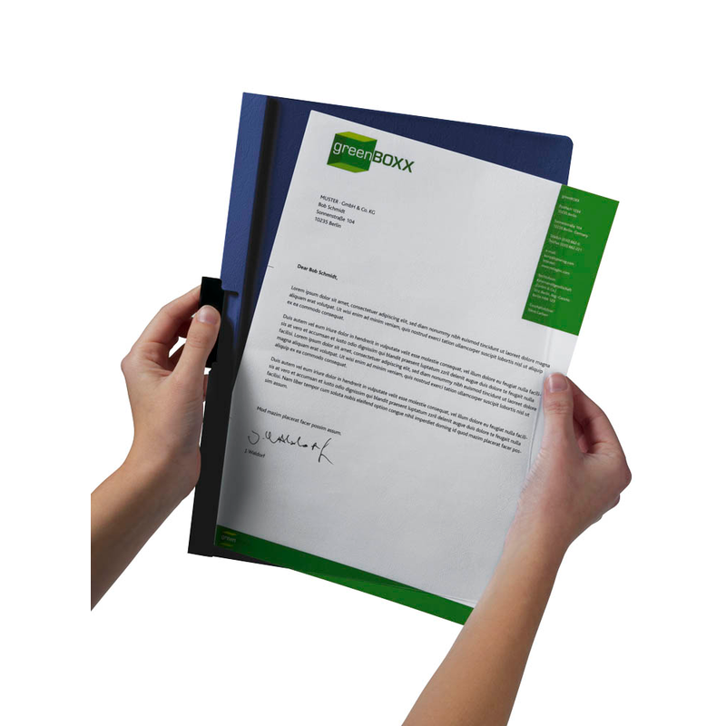 DURABLE Klemmhefter DURACLIP dunkelblau, 25 St.