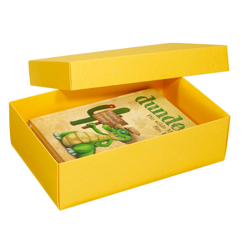 BUNTBOX L Geschenkboxen 3,6 l gelb 26,6 x 17,2 x 7,8 cm, 2 St.