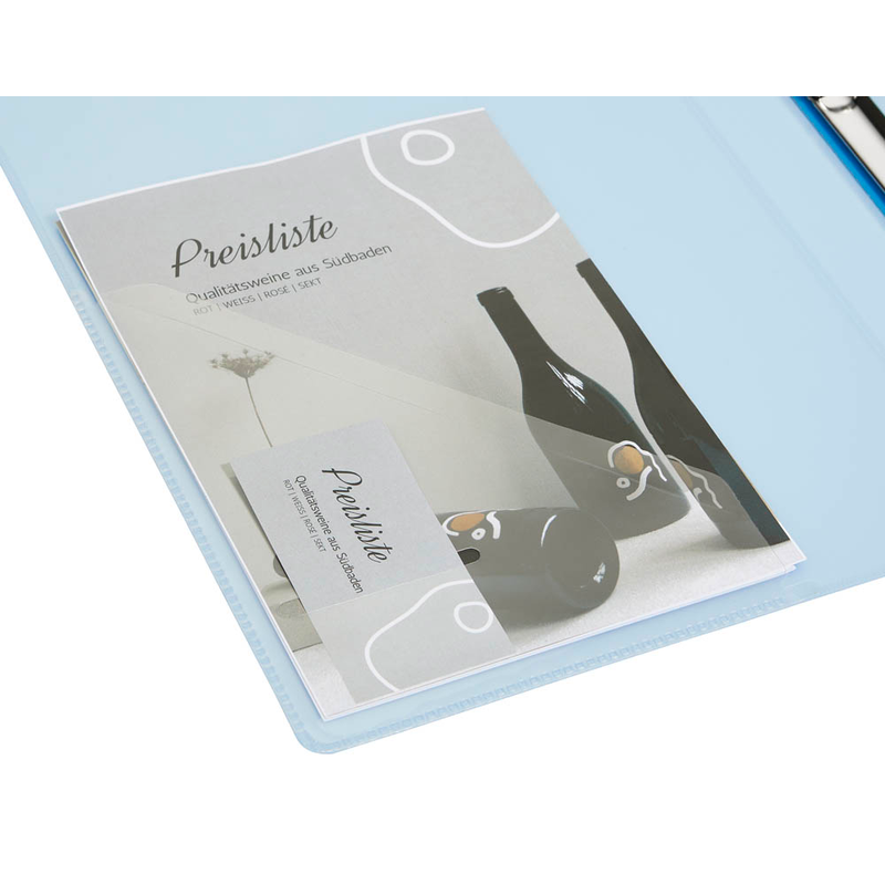 EICHNER Präsentationsringbuch 4-Ringe blau-transparent 2,5 cm DIN A4, 1 St.