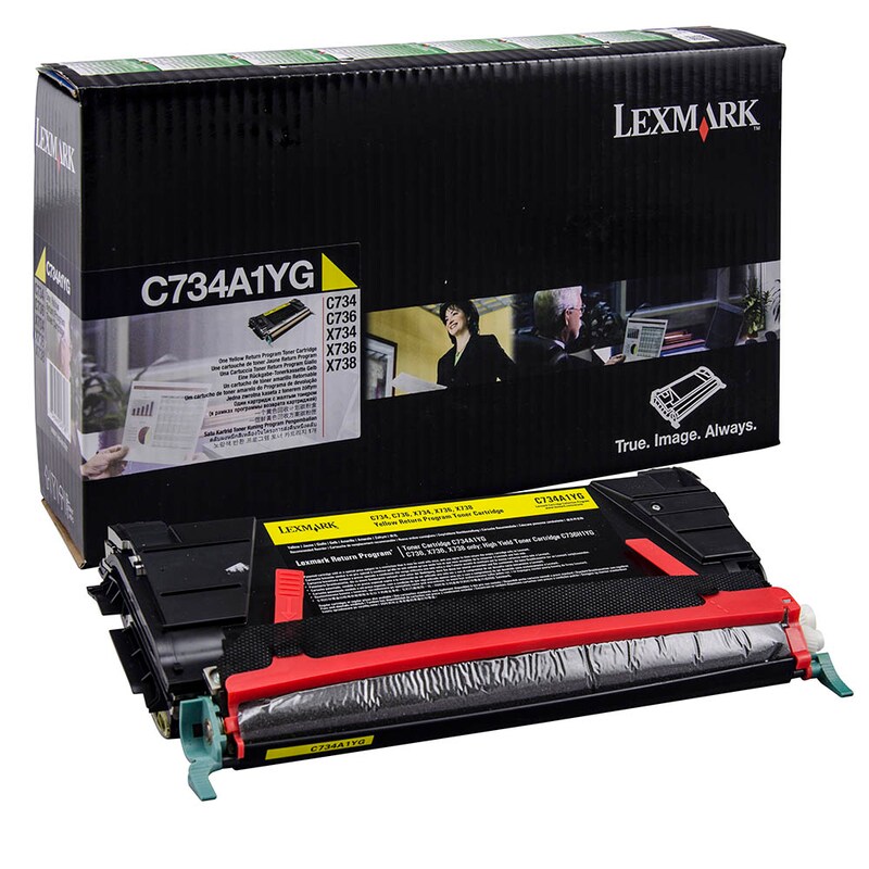 Lexmark Toner-Kartusche Prebate gelb (C734A1YG)