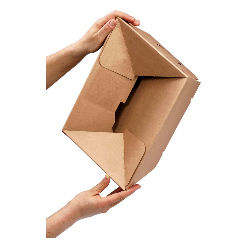 ColomPac® Versandkartons Blitzbodenkartons 23,8 x 17,0 x 6,0 - 13,0 cm, 10 St.