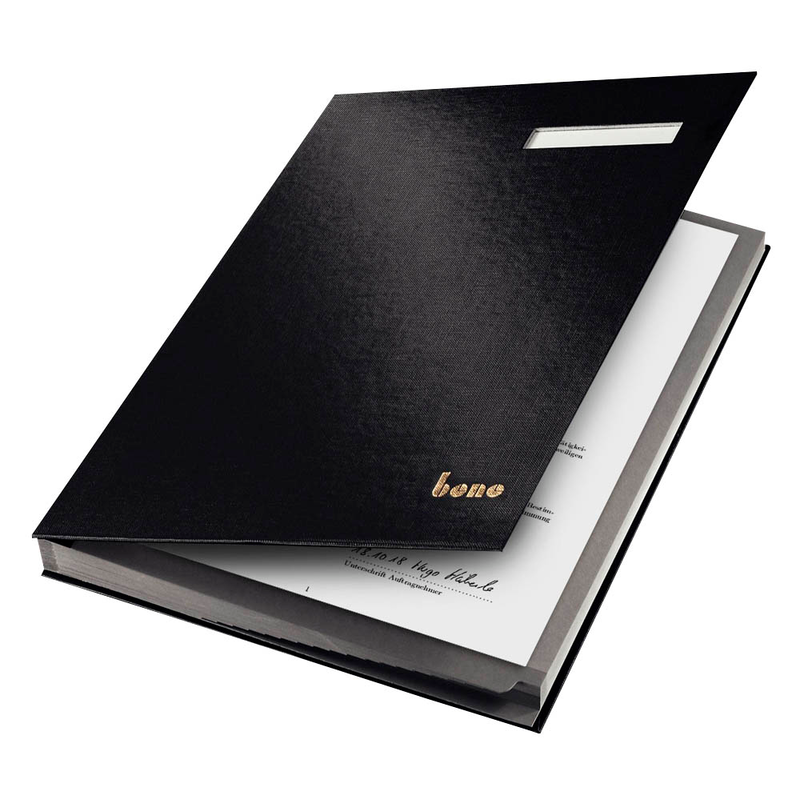 bene Unterschriftenmappe 19 Fächer schwarz, 1 St.