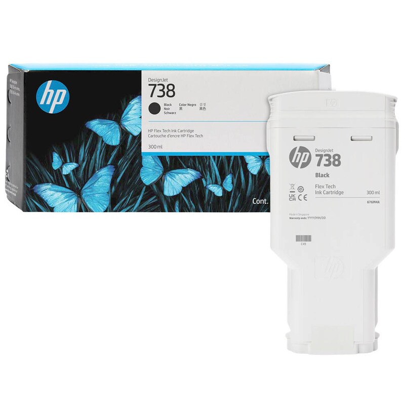 HP Tintenpatrone schwarz HC (498N8A, 738)