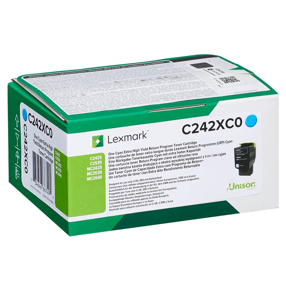Lexmark C242XC0 Toner Cyan