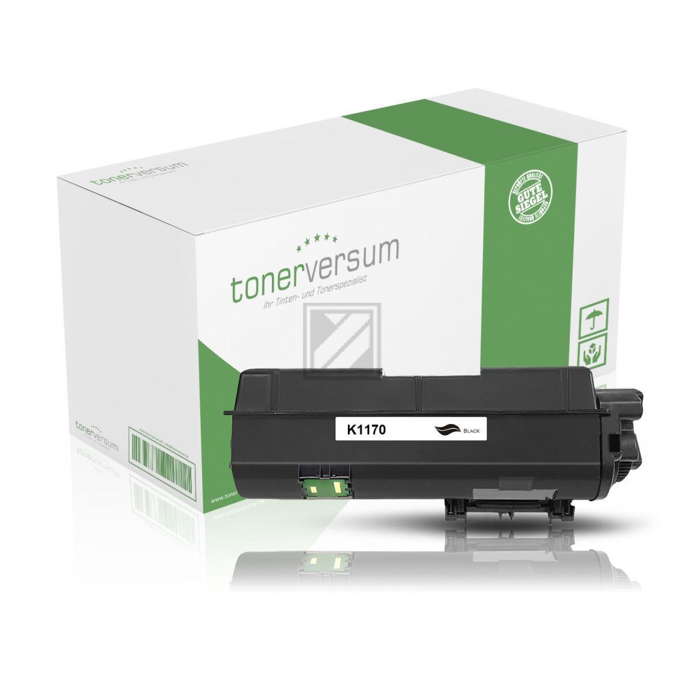 Tonerversum Toner-Kartusche schwarz (TV104268) ersetzt TK-1170