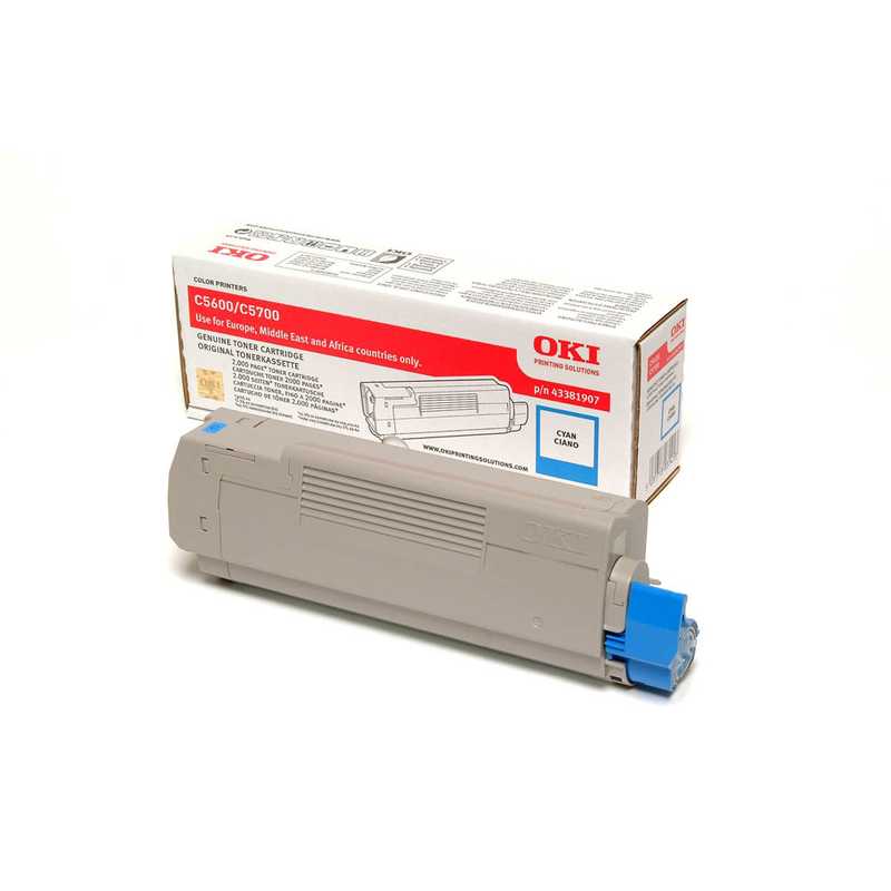 OKI Toner-Kit cyan (43381907)
