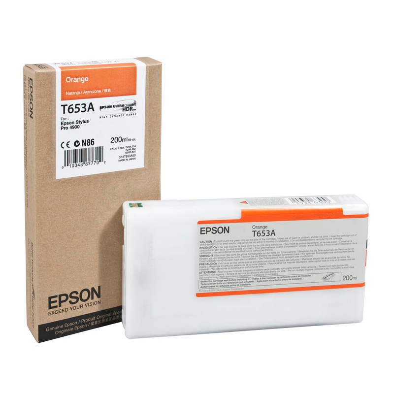 Epson Tintenpatrone orange (C13T653A00, T653A)