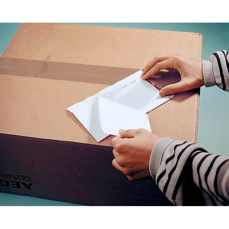 docuFIX® CLASSIC Lieferscheintaschen plus Kunststoff DIN lang 250 St.