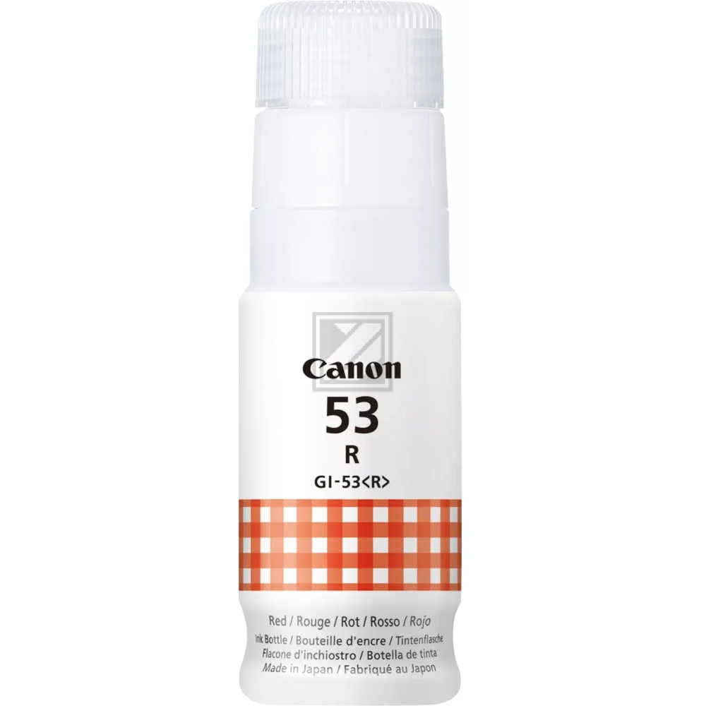 Canon Tintennachfüllfläschchen rot (4717C001, GI-53R)