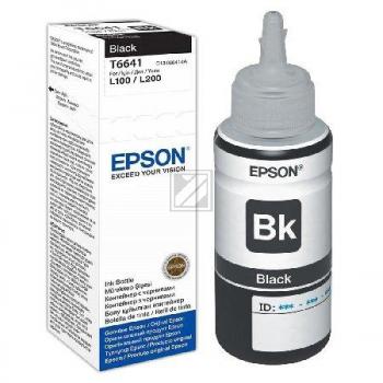Epson Tintennachfüllfläschchen schwarz (C13T664140, 664)