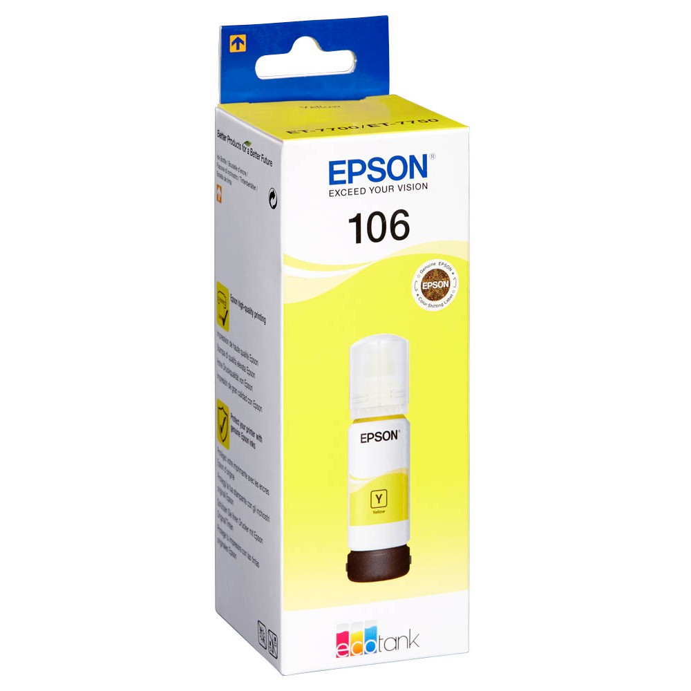 Epson 106 / C13T00R440 Nachfüll-Tinte Yellow 70 ml