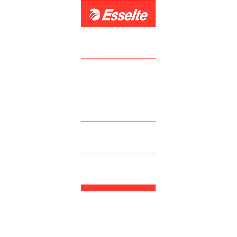 Esselte Einsteck-Rückenschilder No.1 POWER weiß für 7,5 cm Rückenbreite, 10 St.