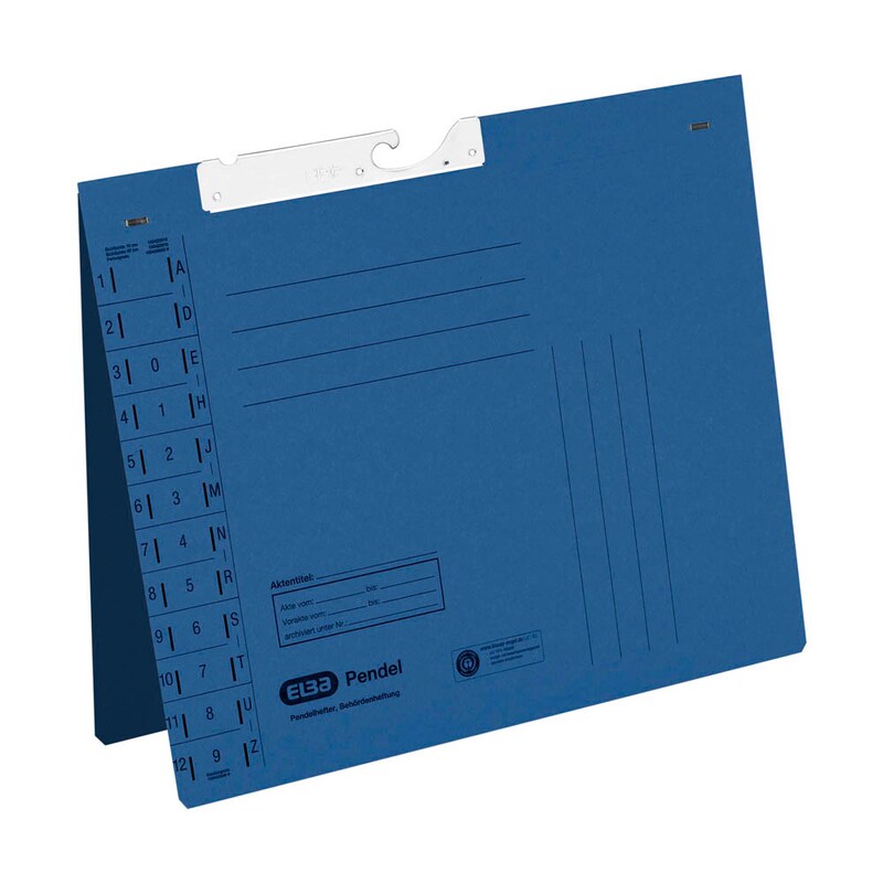 ELBA Pendelhefter Karton blau DIN A4 1x Amtsheftung, 1 St.