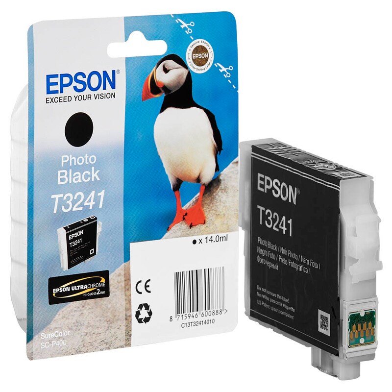 Epson Tintenpatrone photo schwarz (C13T32414010, T3241)