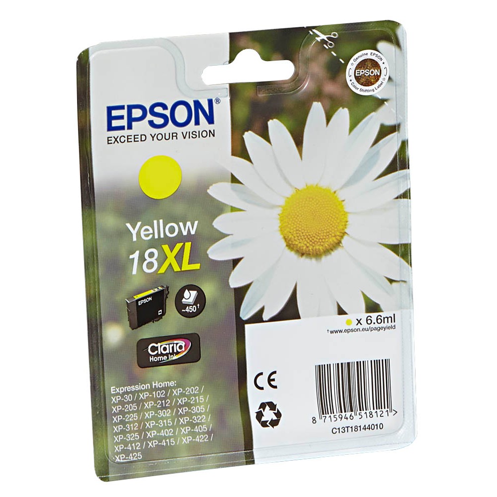 Epson 18 XL / C13T18144012 Tinte Yellow