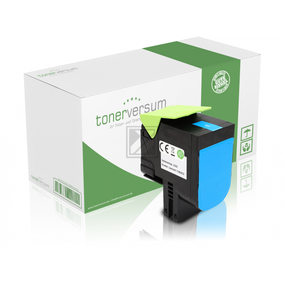 Tonerversum Toner-Kit cyan (TV104578) ersetzt 71B20C0