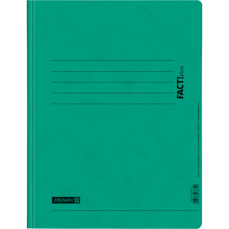 BRUNNEN Schnellhefter FACT!plus Karton grün DIN A4