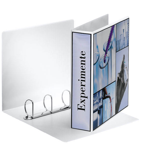 Esselte Präsentationsringbücher 4-Ringe weiß 7,7 cm DIN A4, 10 St.