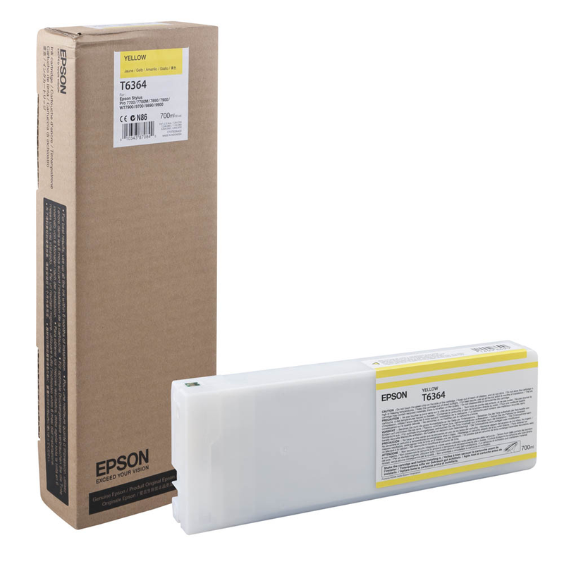 Epson Tintenpatrone gelb (C13T636400, T6364)