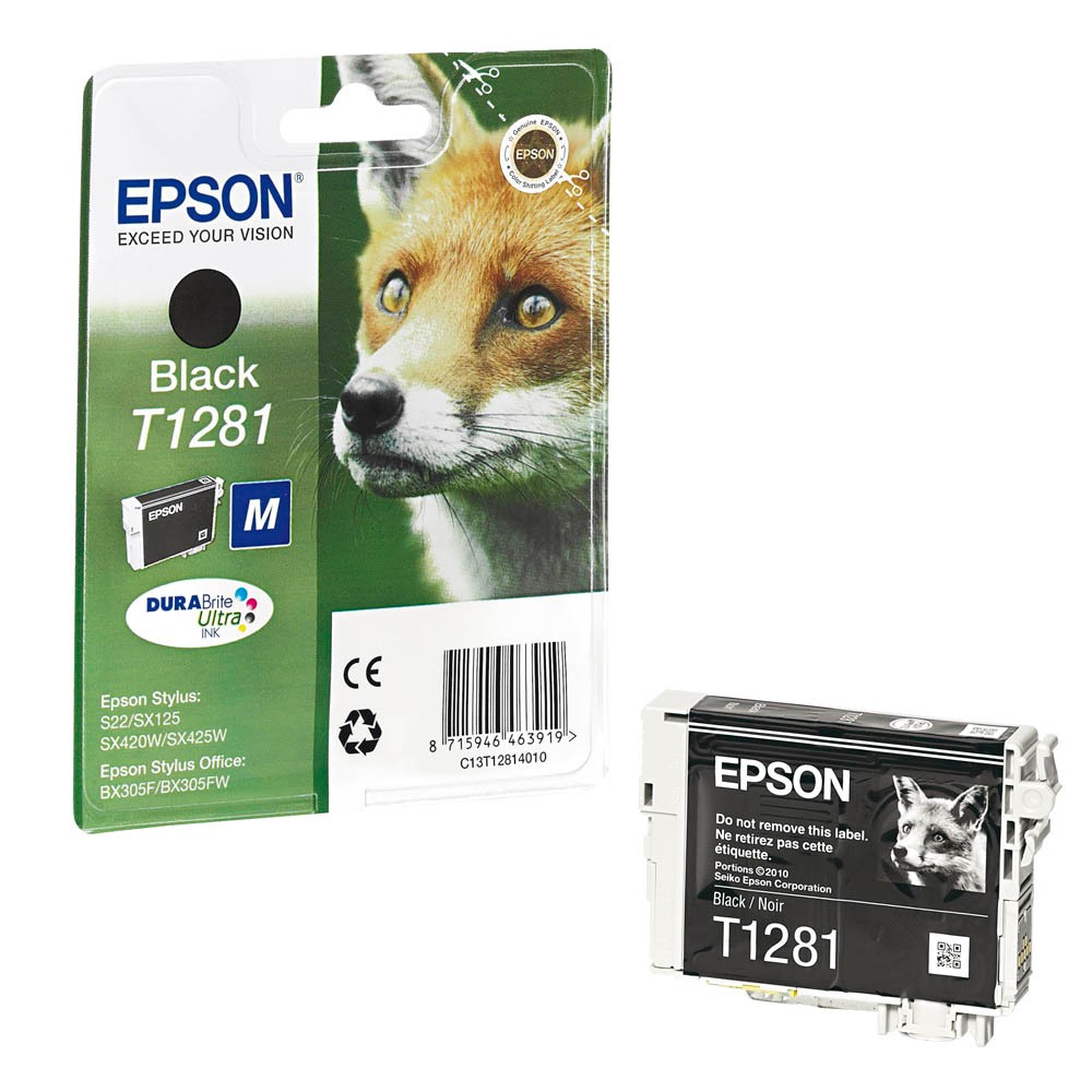 Epson T1281 / C13T12814012 Tinte Black