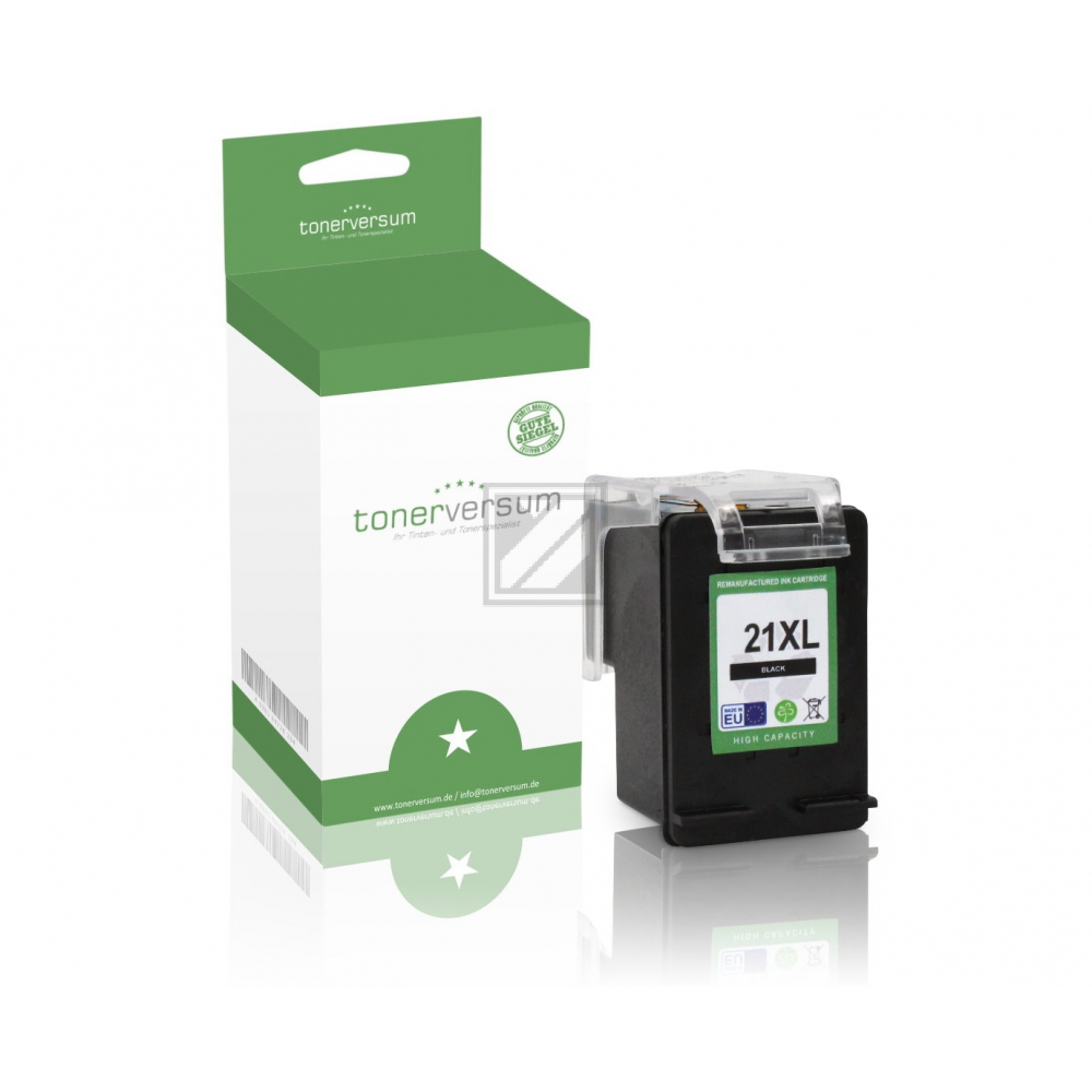 Tonerversum Tintendruckkopf schwarz HC (100718) ersetzt 21XL