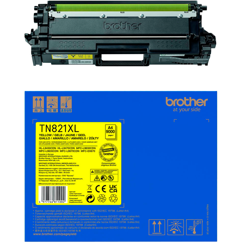 Brother TN-821XL Y Toner gelb