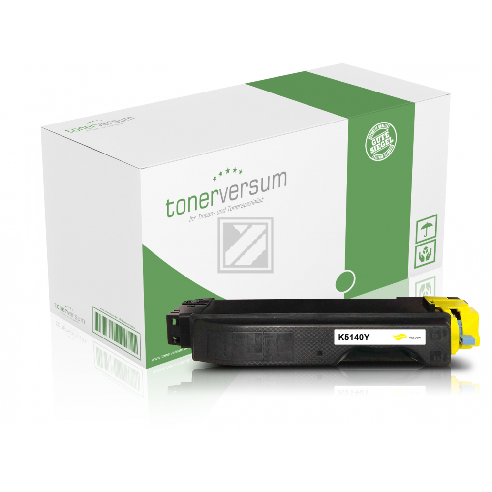 Tonerversum Toner-Kit gelb (102430) ersetzt TK-5140Y