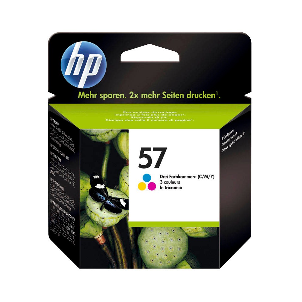 HP Tintendruckkopf cyan/magenta/gelb HC (C6657AE, 57)