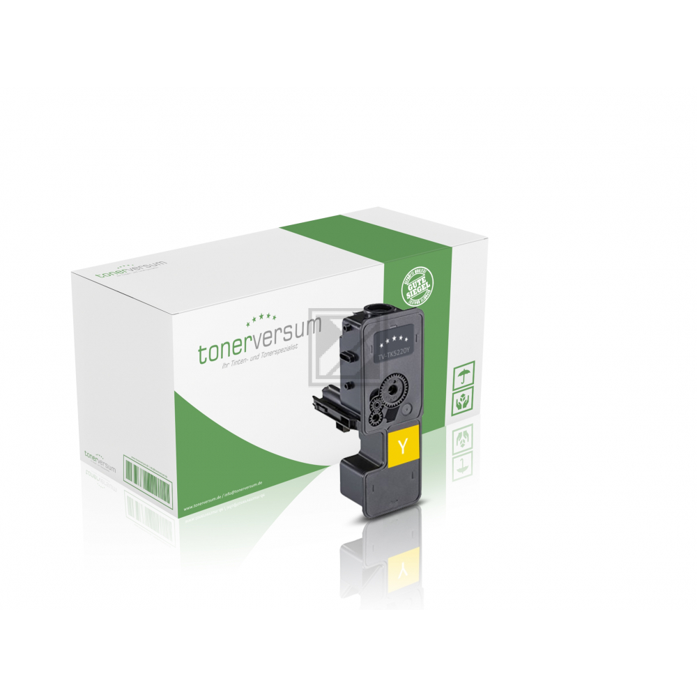 Tonerversum Toner-Kartusche gelb SC (104076) ersetzt TK-5220Y