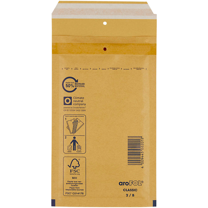 aroFOL® CLASSIC Luftpolstertaschen-Set braun, 100 St.