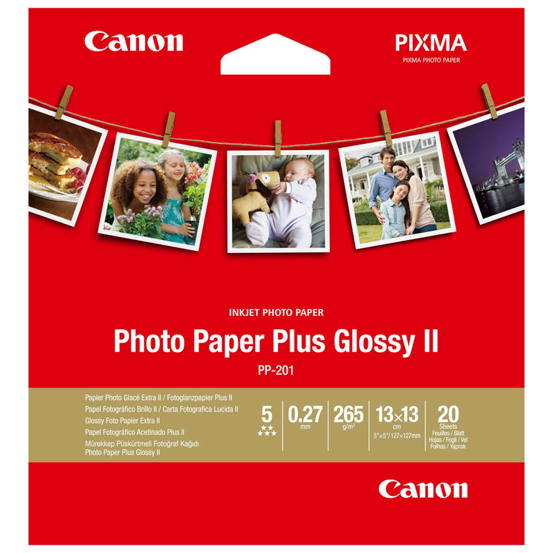 Canon Fotopapier PP-201 13,0 x 13,0 cm glänzend 265 g/qm 20 Blatt