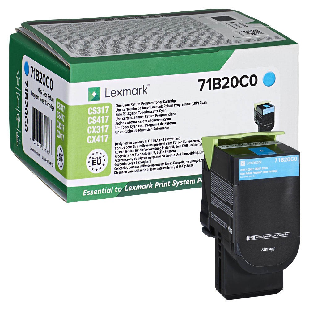 Lexmark 71B20C0 Toner Cyan