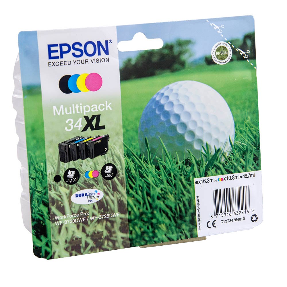 Epson 34 XL / C13T34764010 Tinten Multipack CMYK (4er Set)