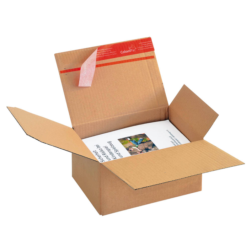 ColomPac® Versandkartons Blitzbodenkartons 21,8 x 16,3 x 11,9 cm, 10 St.