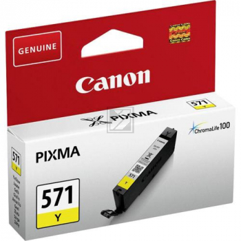 Canon Tintenpatrone gelb (0388C001, CLI-571Y)