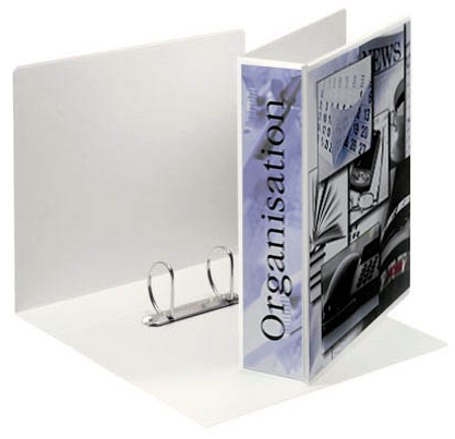Esselte Präsentationsringbücher 2-Ringe weiß 7,7 cm DIN A4, 10 St.