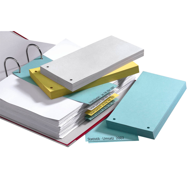 dots Trennstreifen gelb, 130 g/qm Karton 23,0 x 10,5 cm, 100 St.