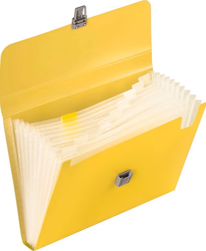 BRUNNEN Fächermappe FACT!pp 10 Fächer gelb, 1 St.