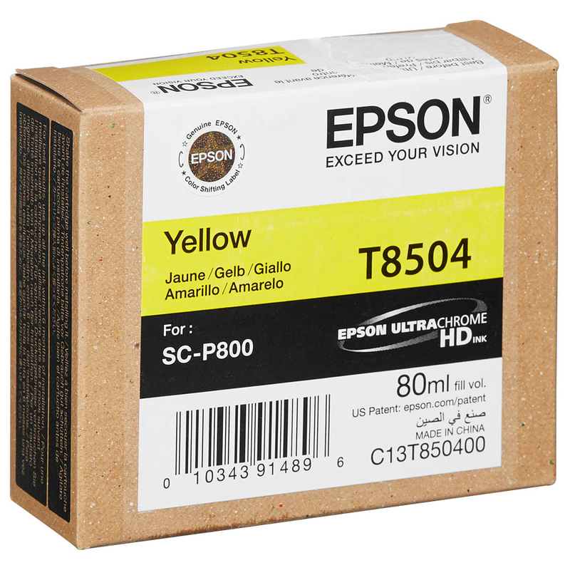 Epson Tintenpatrone gelb (C13T850400, T8504)