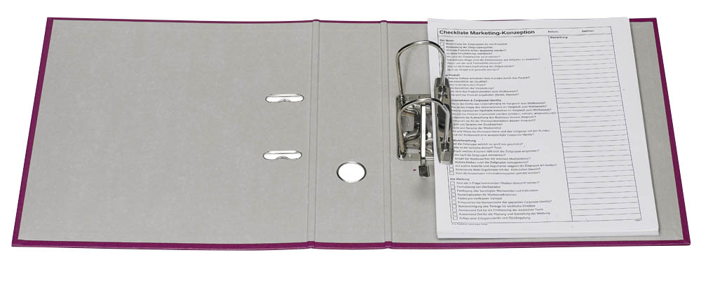 bene No.1 Power Ordner brombeer Kunststoff 8,0 cm DIN A4, 1 St.