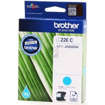 Brother Tintenpatrone cyan (LC-22EC)