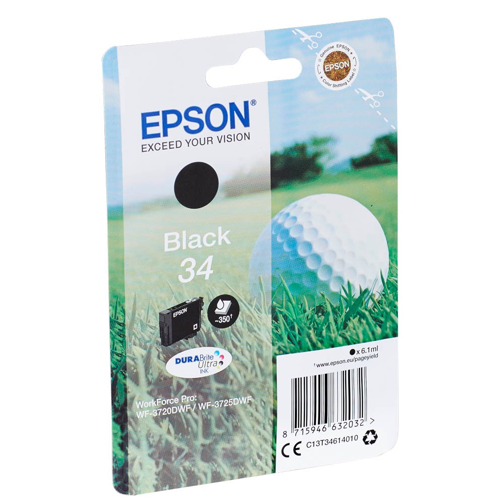 Epson 34  / C13T34614010 Tinte Black