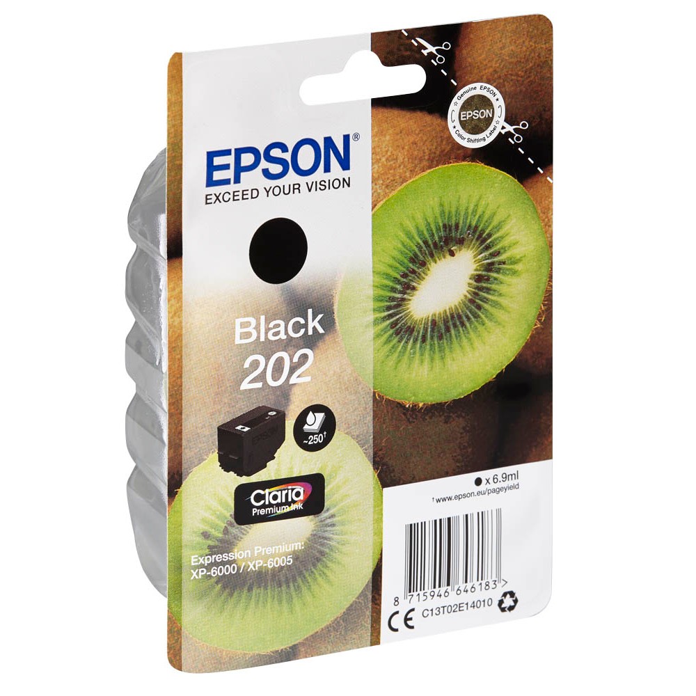 Epson 202 / C13T02E14010 Tinte Black