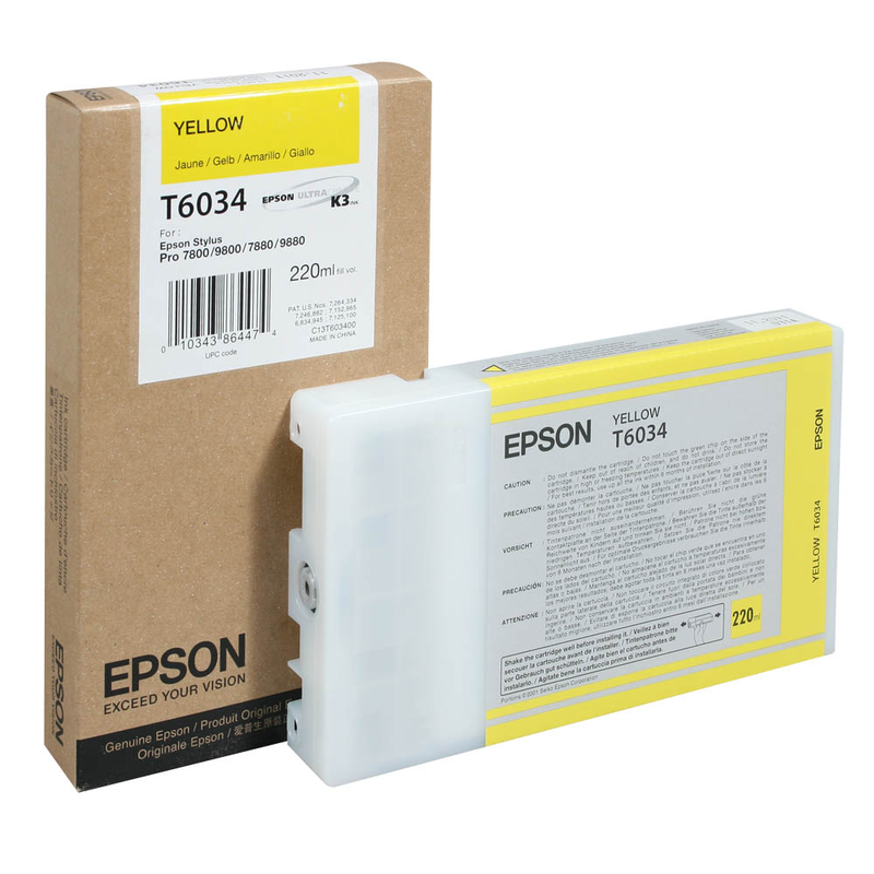 Epson Tintenpatrone gelb HC (C13T603400, T6034)