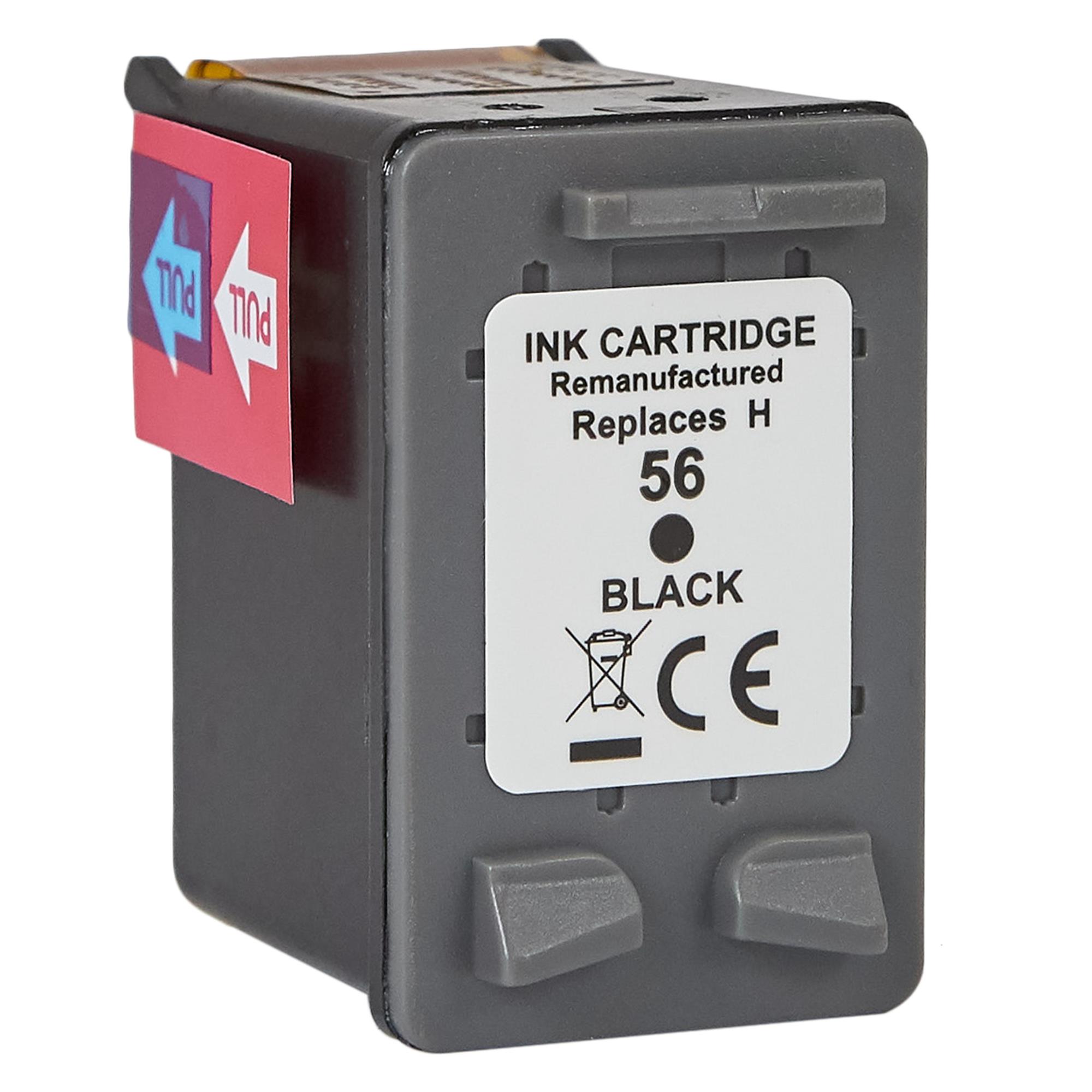 Kompatibel zu HP 56 / C6656AE Tinte Black