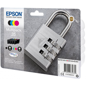 Epson Tintenpatrone gelb, magenta, schwarz, cyan (C13T35864010, 35)