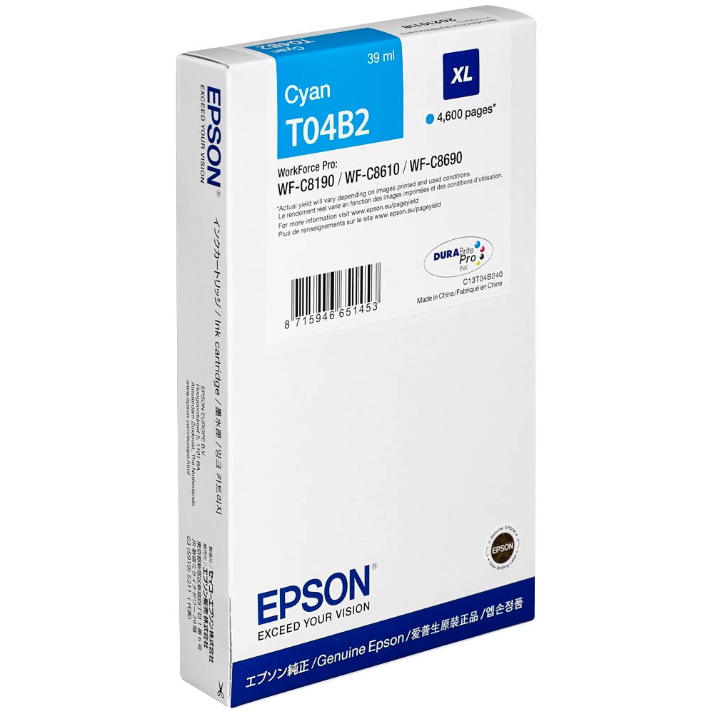Epson T04B2XL / C13T04B240 Tinte Cyan